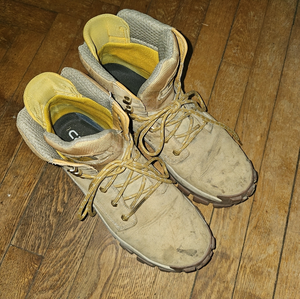 Caterpillar Tan and Yellow Men's Boots